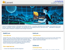 Tablet Screenshot of lanset.net